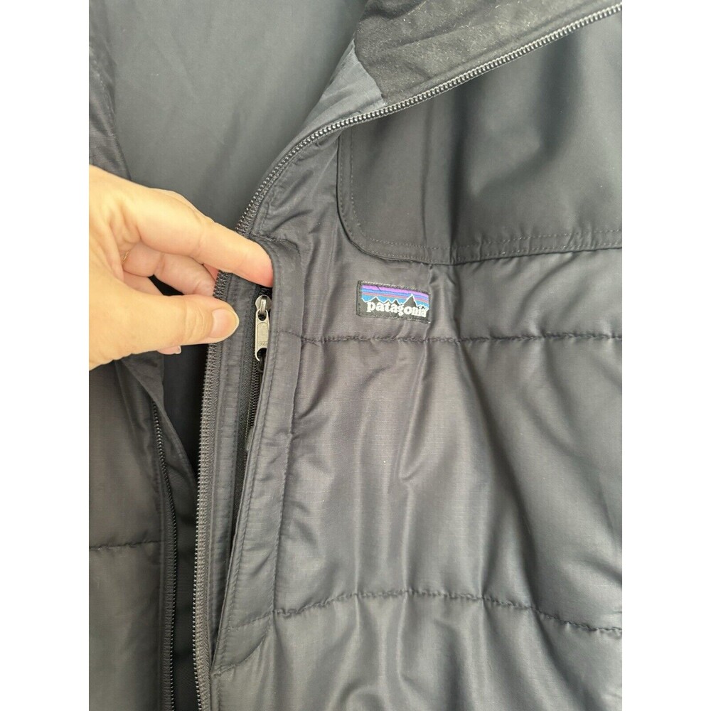 Vintage Patagonia Men’s Large Black Winter Insulated Rubicon Rider Jacket Coat - Picture 9 of 16